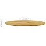 Runde Tischplatte aus massivem Eichenholz 23 mm 600 mm von vidaXL, Tischplatten - Ref: Foro24-245983, Preis: 77,40 €, Rabatt: %
