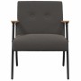 sillón Gris oscuro 59 x 75 x 78 cm en Sillones | Comprar online en Foro24