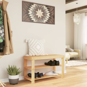 3-tier bamboo shoe rack 70x27.5x45 cm by , Shoe racks and shoe organizers - Ref: Foro24-373365, Price: 61,78 €, Discount: %