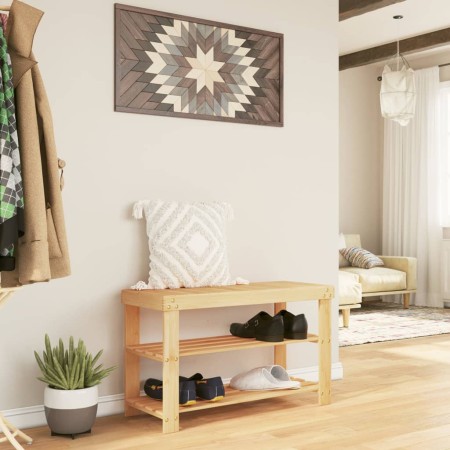 3-tier bamboo shoe rack 70x27.5x45 cm by , Shoe racks and shoe organizers - Ref: Foro24-373365, Price: 61,78 €, Discount: %