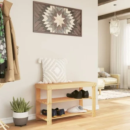 3-tier bamboo shoe rack 70x27.5x45 cm by , Shoe racks and shoe organizers - Ref: Foro24-373365, Price: 60,60 €, Discount: %
