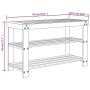 3-stöckiges Schuhregal aus Bambus, 70 x 27,5 x 45 cm von , Schuhregale und Schuhorganisatoren - Ref: Foro24-373365, Preis: 61...