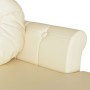Banco Chesterfield Crema 120.5 x 65 x 75 cm Cuero sintético en Bancos | Comprar online en Foro24