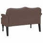 Banco Chesterfield Marrón 120.5 x 65 x 75 cm Cuero sintético en Bancos | Comprar online en Foro24