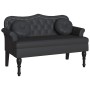 Banco Chesterfield Negro 120.5 x 65 x 75 cm Cuero sintético en Bancos | Comprar online en Foro24