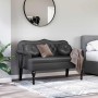 Banco Chesterfield Negro 120.5 x 65 x 75 cm Cuero sintético en Bancos | Comprar online en Foro24