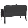 Banco Chesterfield Negro 120.5 x 65 x 75 cm Cuero sintético en Bancos | Comprar online en Foro24