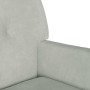 Banco Chesterfield Gris Claro 112 x 65.5 x 75 cm Terciopelo en Bancos | Comprar online en Foro24