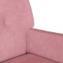 Banco Chesterfield Rosa 112 x 65.5 x 75 cm Terciopelo en Bancos | Comprar online en Foro24