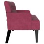 Banco Chesterfield Rojo vino 112 x 65.5 x 75 cm Terciopelo en Bancos | Comprar online en Foro24