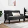 Banco Chesterfield Negro 112 x 65.5 x 75 cm Terciopelo en Bancos | Comprar online en Foro24