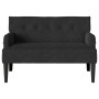 Banco Chesterfield Negro 112 x 65.5 x 75 cm Terciopelo en Bancos | Comprar online en Foro24