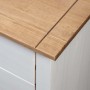 Massivholz Nachttisch Kiefer Panama Weiß 46x40x57 cm von vidaXL, Nachttische - Ref: Foro24-282654, Preis: 83,43 €, Rabatt: %