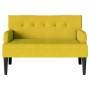 Banco Chesterfield Amarillo 112 x 65.5 x 75 cm Terciopelo en Bancos | Comprar online en Foro24