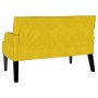 Banco Chesterfield Amarillo 112 x 65.5 x 75 cm Terciopelo en Bancos | Comprar online en Foro24