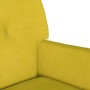 Banco Chesterfield Amarillo 112 x 65.5 x 75 cm Terciopelo en Bancos | Comprar online en Foro24