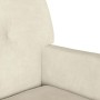Banco Chesterfield Crema 112 x 65.5 x 75 cm Terciopelo en Bancos | Comprar online en Foro24