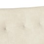 Banco Chesterfield Crema 112 x 65.5 x 75 cm Terciopelo en Bancos | Comprar online en Foro24
