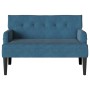 Banco Chesterfield Azul 112 x 65.5 x 75 cm Terciopelo en Bancos | Comprar online en Foro24