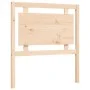 Bed frame with solid wood headboard 100x200 cm by , Beds and slatted bases - Ref: Foro24-3192156, Price: 126,34 €, Discount: %