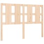 Estructura de cama con cabecero madera maciza 140x200 cm de , Camas y somieres - Ref: Foro24-3192231, Precio: 131,30 €, Descu...
