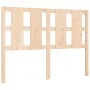 Estructura de cama con cabecero madera maciza 140x200 cm de , Camas y somieres - Ref: Foro24-3192231, Precio: 129,70 €, Descu...