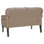 Banco Chesterfield Capuchino 119.5 x 64.5 x 75 cm en Bancos | Comprar online en Foro24