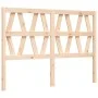 Double bed frame with solid wood headboard by , Beds and slatted bases - Ref: Foro24-3192466, Price: 147,63 €, Discount: %