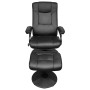 Sillón reclinable Negro 66,5 x 75 x 99 cm Cuero sintético en Sillones | Comprar online en Foro24