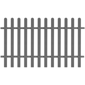 Valla de estacas de jardín de WPC 200x120 cm en Cercados con estacas | Comprar online en Foro24