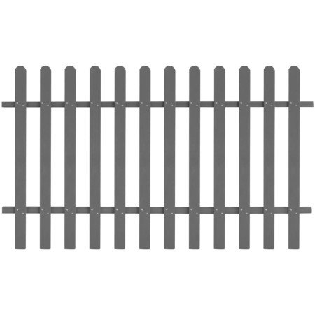 Valla de estacas de jardín de WPC 200x120 cm en Cercados con estacas | Comprar online en Foro24