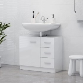 Armario para lavabo madera contrachapada blanco 63x30x54 cm en Muebles de baño | Comprar online en Foro24