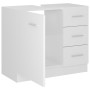 Armario para lavabo madera contrachapada blanco 63x30x54 cm en Muebles de baño | Comprar online en Foro24
