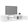 Mueble de TV con luces LED blanco brillante 140x40x36 cm en Muebles TV | Comprar online en Foro24
