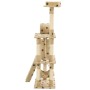 Katzenkratzbaum mit Sisalpfosten 140 cm Fußabdrücke beige von vidaXL, Katzenmöbel - Ref: Foro24-170586, Preis: 80,90 €, Rabat...