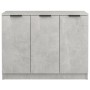 Aparador de madera contrachapada gris hormigón 90,5x30x70 cm en Aparadores | Comprar online en Foro24