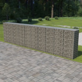 Muro de gaviones con cubiertas acero galvanizado 600x50x150 cm de vidaXL, Paneles de vallas - Ref: Foro24-143582, Precio: 349...