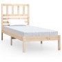 Solid pine wood bed frame 90x190 cm by , Beds and slatted bases - Ref: Foro24-3100988, Price: 91,44 €, Discount: %