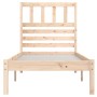 Solid pine wood bed frame 90x190 cm by , Beds and slatted bases - Ref: Foro24-3100988, Price: 91,44 €, Discount: %