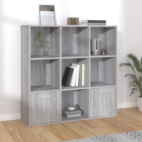 Estantería color gris Sonoma 98x30x98 cm en Librerías y estanterías | Comprar online en Foro24