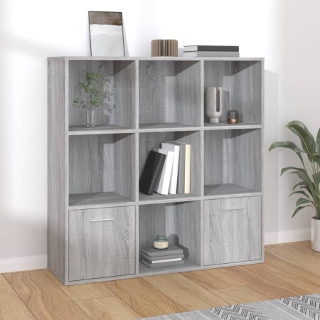 Estantería color gris Sonoma 98x30x98 cm en Librerías y estanterías | Comprar online en Foro24