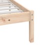 Solid pine wood bed frame 90x190 cm by , Beds and slatted bases - Ref: Foro24-3100988, Price: 91,44 €, Discount: %