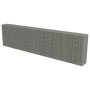 Gabion wall with galvanized steel covers 600x50x150 cm by vidaXL, fence panels - Ref: Foro24-143582, Price: 329,65 €, Discoun...