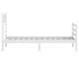 Estructura de cama individual madera maciza blanco 75x190 cm de , Camas y somieres - Ref: Foro24-3101049, Precio: 111,82 €, D...