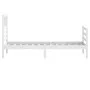 Estructura de cama individual madera maciza blanco 75x190 cm de , Camas y somieres - Ref: Foro24-3101049, Precio: 115,42 €, D...