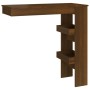 Mesa de bar de pared contrachapada roble marrón 102x45x103,5cm en Mesas de cocina y de comedor | Comprar online en Foro24