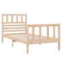 Kleines Einzelbettgestell aus Massivholz 75x190 cm von , Betten und Lattenroste - Ref: Foro24-3101113, Preis: 93,06 €, Rabatt: %