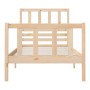 Kleines Einzelbettgestell aus Massivholz 75x190 cm von , Betten und Lattenroste - Ref: Foro24-3101113, Preis: 93,06 €, Rabatt: %