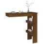 Mesa de bar de pared contrachapada roble marrón 102x45x103,5cm en Mesas de cocina y de comedor | Comprar online en Foro24