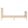 Kleines Einzelbettgestell aus Massivholz 75x190 cm von , Betten und Lattenroste - Ref: Foro24-3101113, Preis: 93,06 €, Rabatt: %